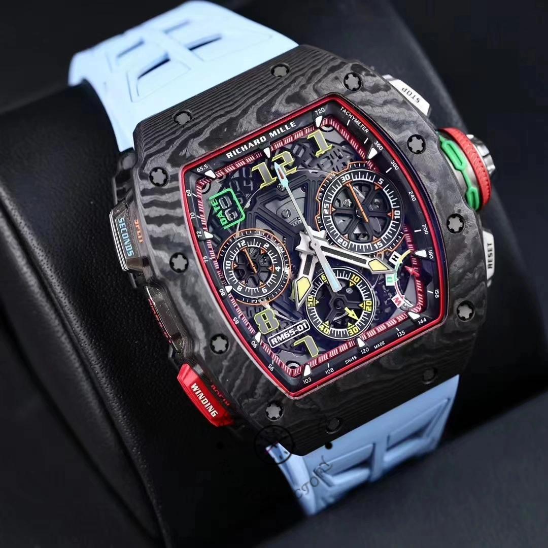 Replica Richard Mille Winding Split-Seconds Chronograph Carbon TPT RM 65-01 50mm