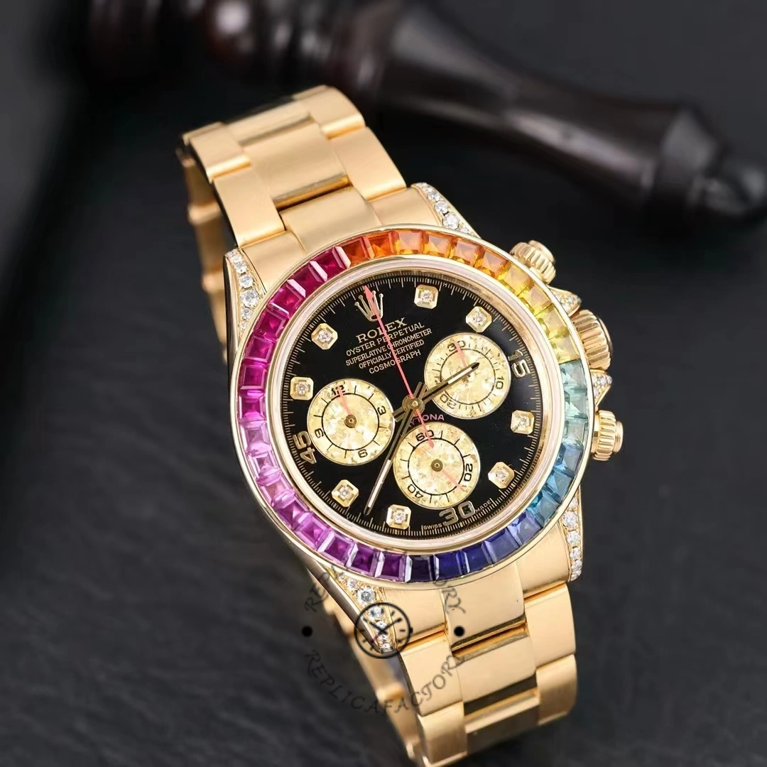 Rolex Daytona Chronograph Automatic Chronometer Diamond Black Dial 116598RBOW 0001