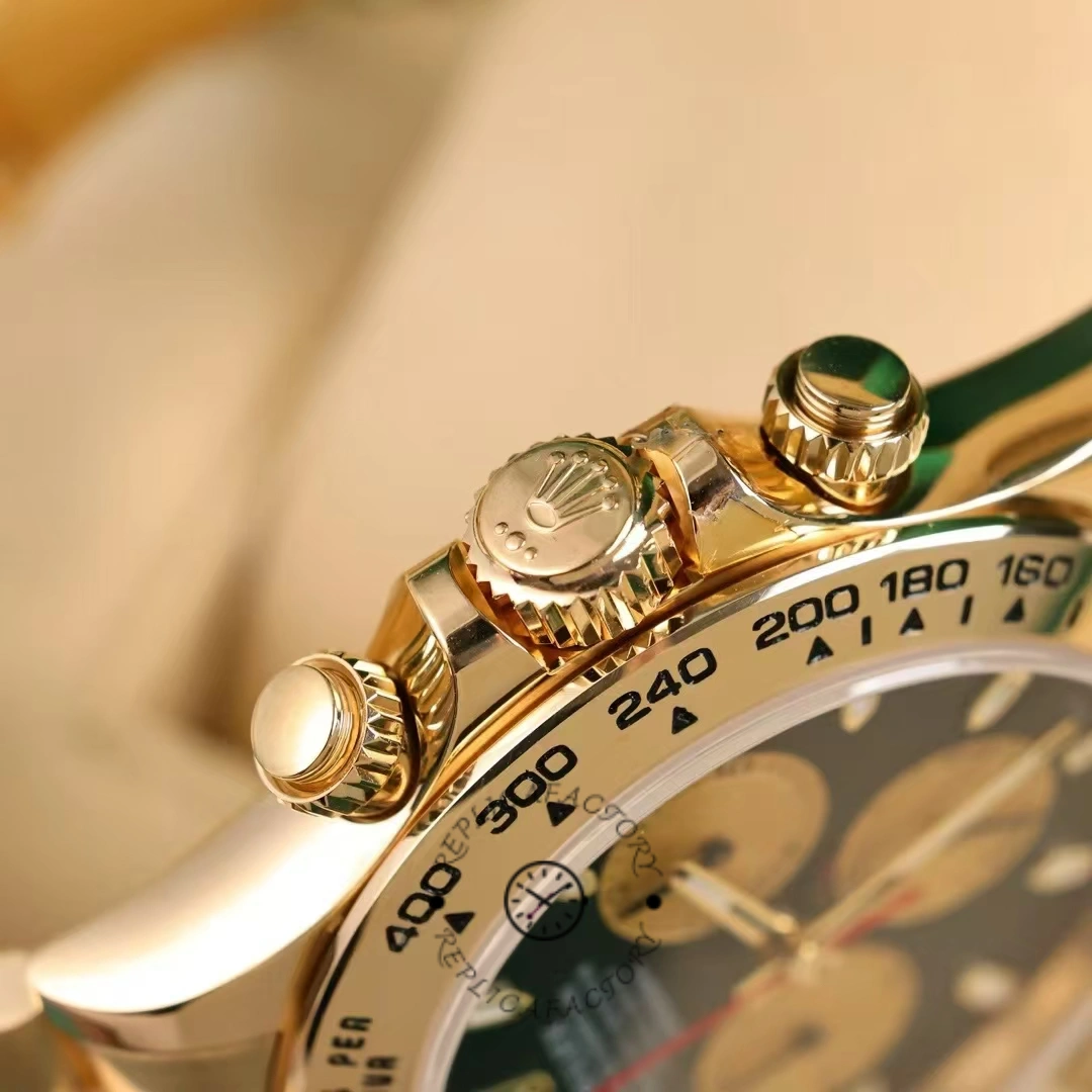 Rolex Daytona 116508 Yellow Gold Black Dial 40MM Mens Replica Watch