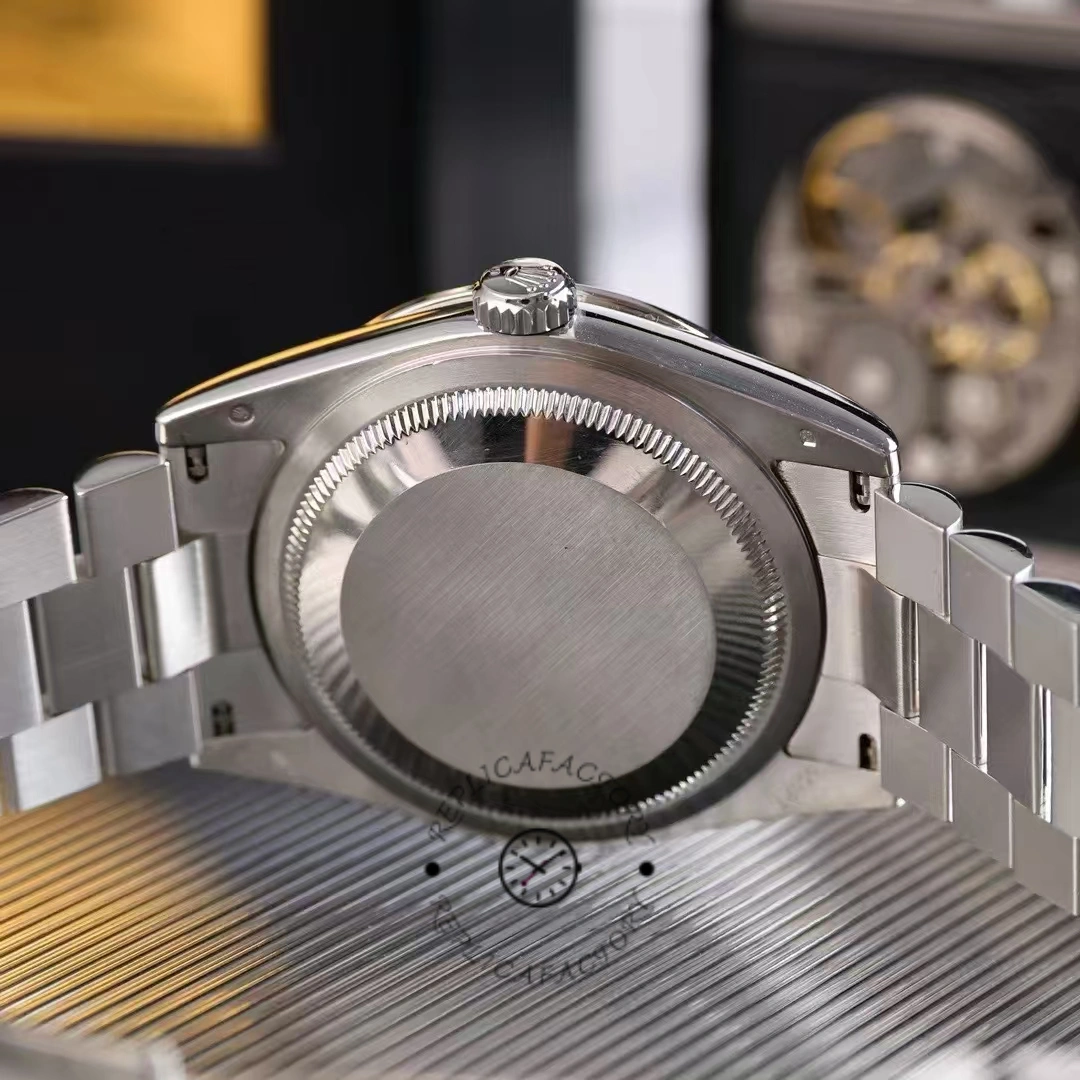 Rolex Day Date 118346 Blue Diamond Dial Platinum 36mm Unisex Replica Watch