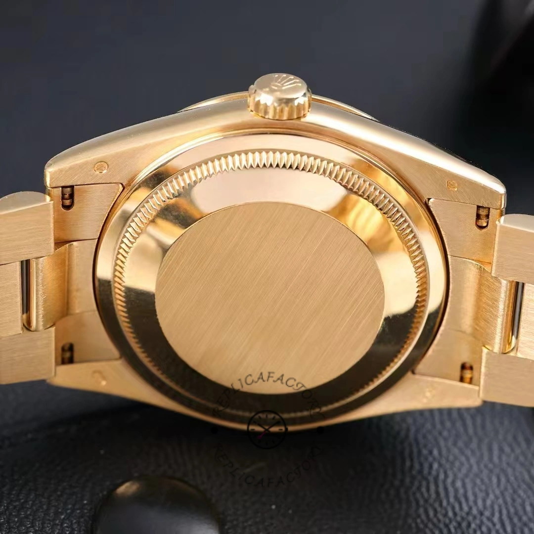 Rolex Day-Date 118238 Yellow Gold Diamond Champagne Dial 36mm Unisex Replica Watch