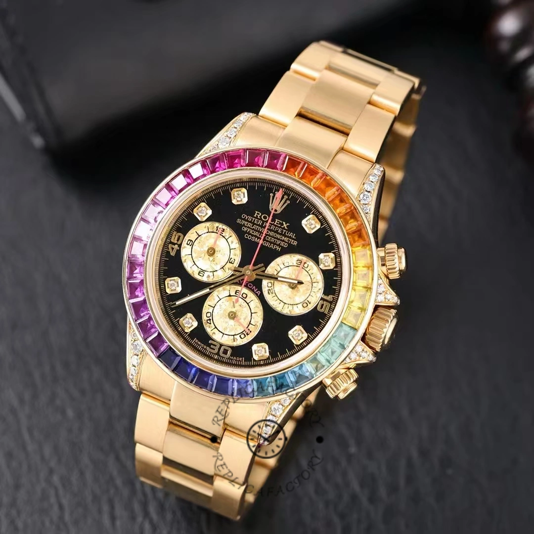 Rolex Daytona Chronograph Automatic Chronometer Diamond Black Dial 116598RBOW 0001