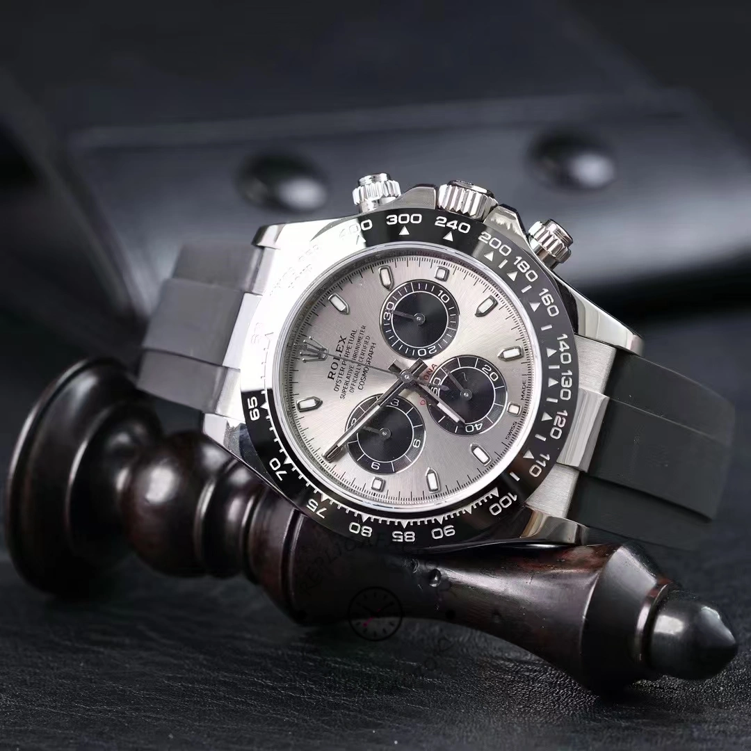 Rolex Daytona 116519 White Gold Grey Dial 40mm Mens Replica Watch