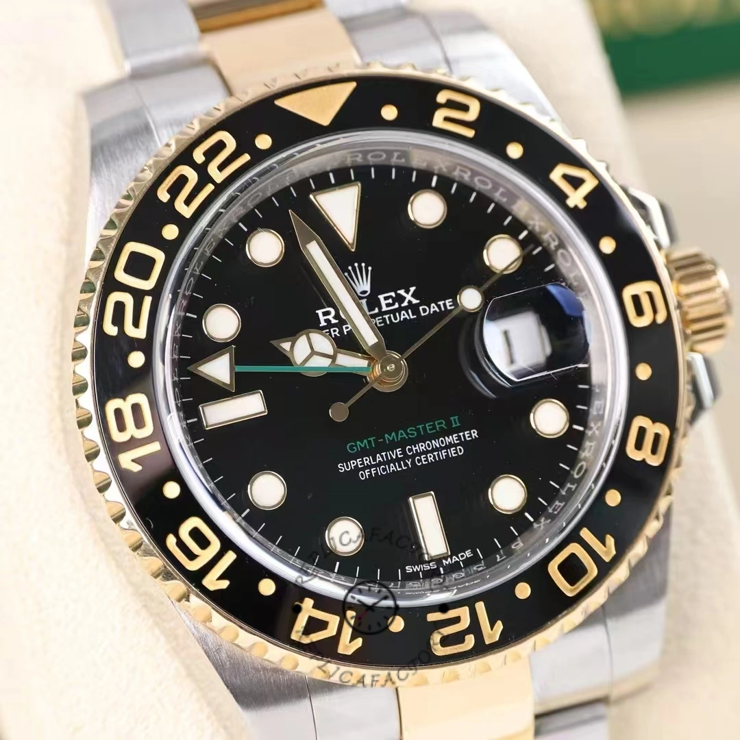 Rolex GMT-Master II 116713LN stainless steel case Black Dial 40mm Mens Replica Watch