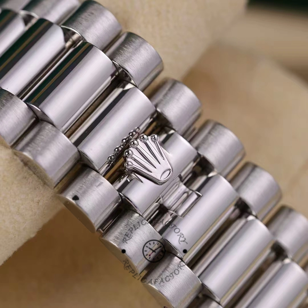 Rolex Day-Date 40mm Platinum Meteorite Baguette 228206 0036 Men's Watch