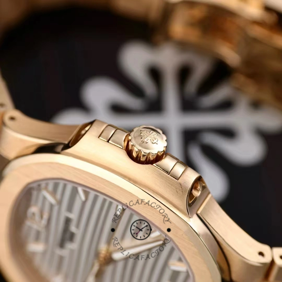 Patek Philippe Nautilus Ladies Rose Gold & Yellow Gold Silver Dial 7118 1R 001 35.2mm