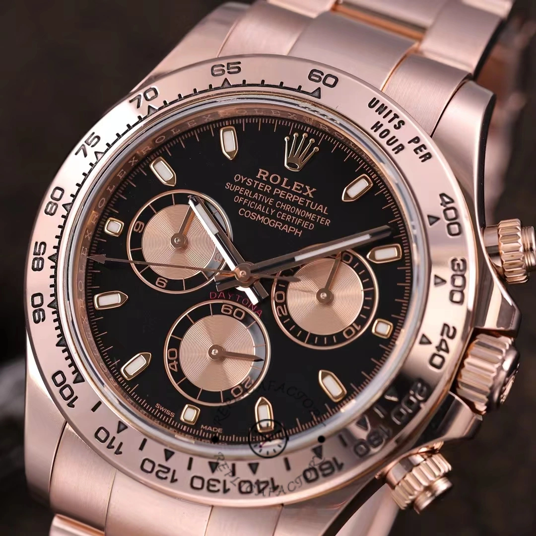 Rolex Daytona 116505 Rose Gold Black Baton Dial
