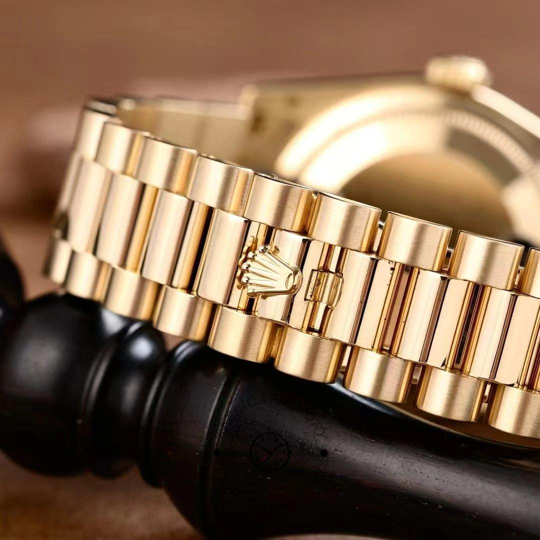 Rolex Day-Date 118238 Yellow Gold Diamond Meteorite Dial 36mm Unisex Replica Watch