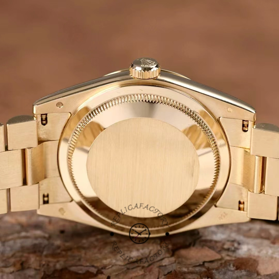 Rolex Day-Date 118238 Yellow Gold Diamond Meteorite Dial 36mm Unisex Replica Watch