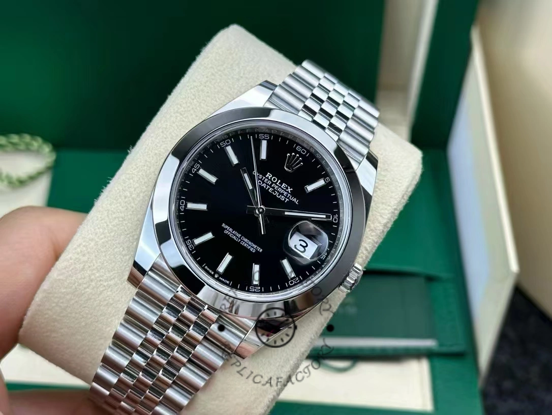 Rolex Datejust 41 41mm 126300 0012 Bright Black Index Dial
