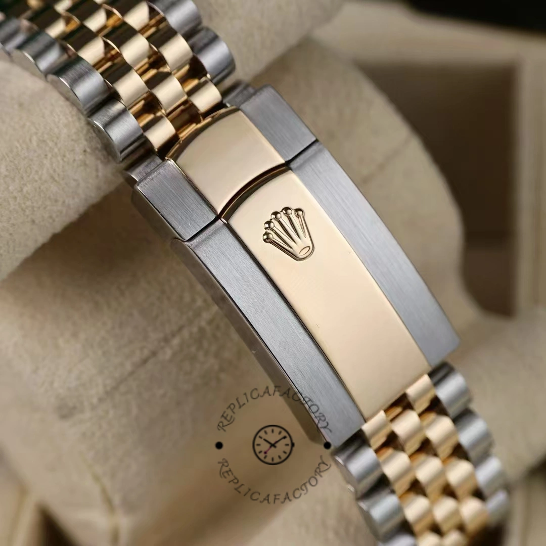 Rolex Datejust 126233 Golden Palm Motif Dial Fluted Bezel 36MM Unisex Replica Watch