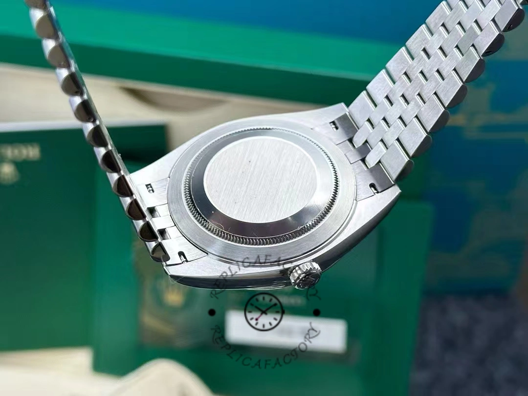 Rolex Datejust 41 Rhodium Diamond Dial Fluted Bezel m126334 0006