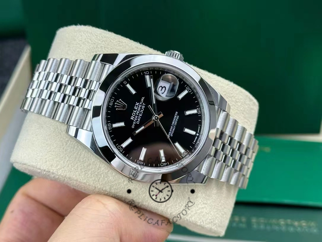Rolex Datejust 41 41mm 126300 0012 Bright Black Index Dial