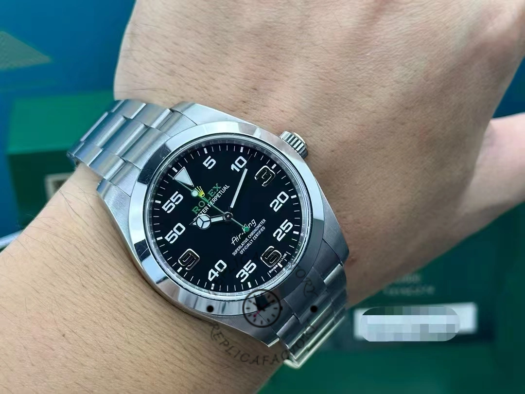 Rolex Air-King Stainless Steel Black Arabic Dial 116900