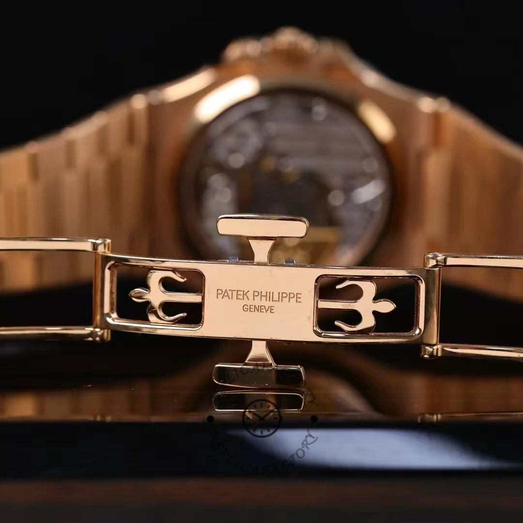 Patek Philippe Nautilus Moon Phase Rose Gold Brown Sunburst 5712 1R 001