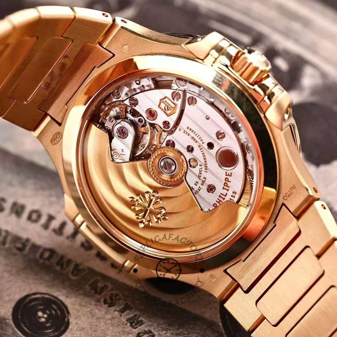 Patek Philippe Nautilus Ladies Rose Gold Gemset Bezel 7118 1300R 001