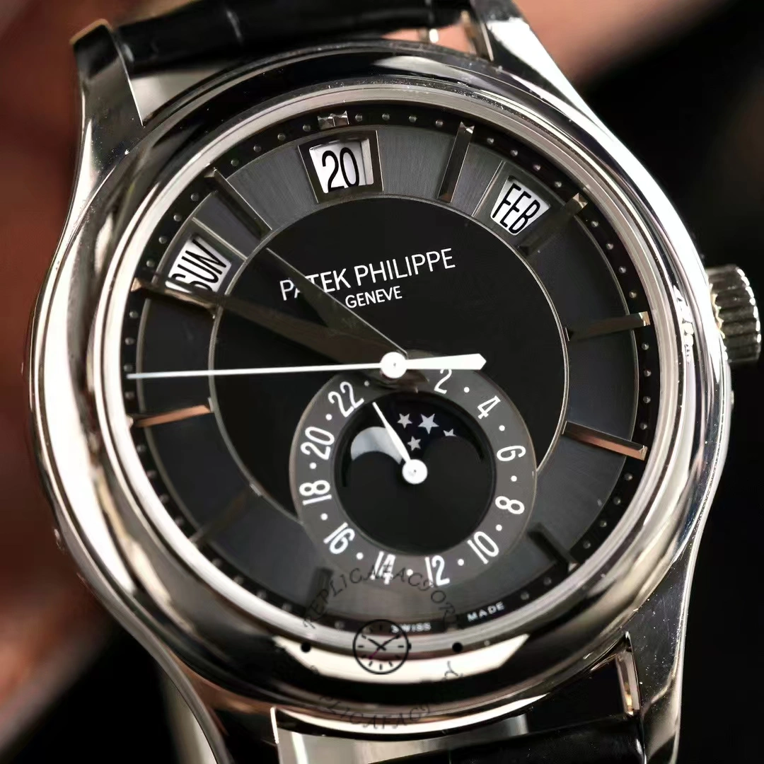 Replica Patek Philippe Complications Annual Calendar White Gold 5205G 010 40mm Mens Watch
