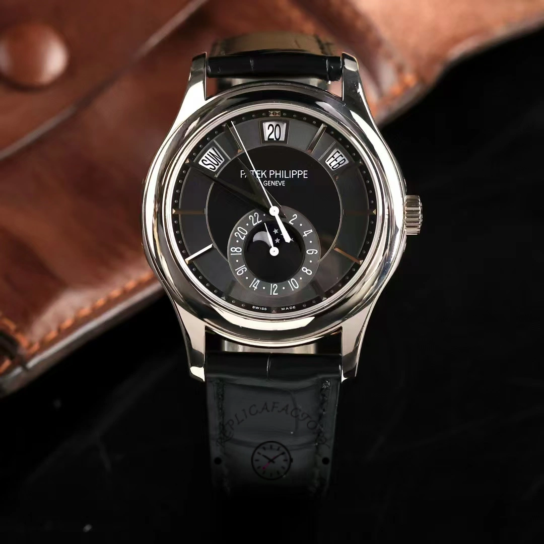 Replica Patek Philippe Complications Annual Calendar White Gold 5205G 010 40mm Mens Watch