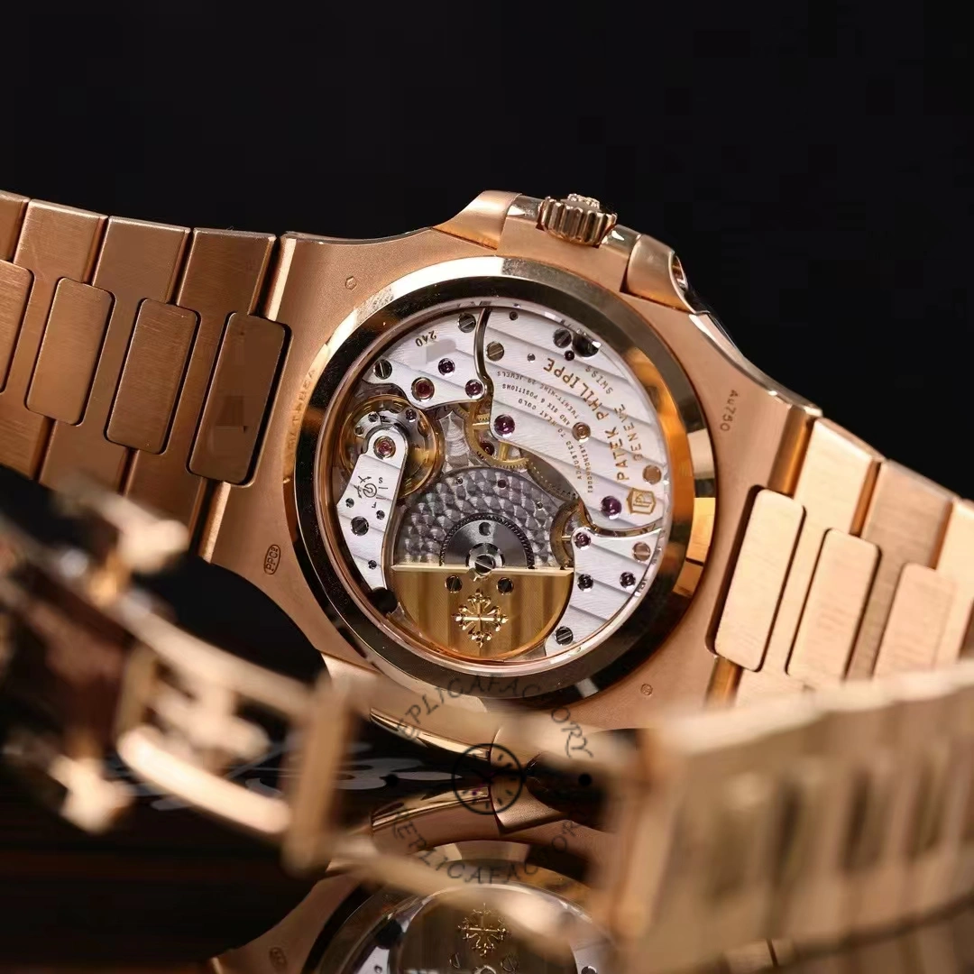 Patek Philippe Nautilus Moon Phase Rose Gold Brown Sunburst 5712 1R 001