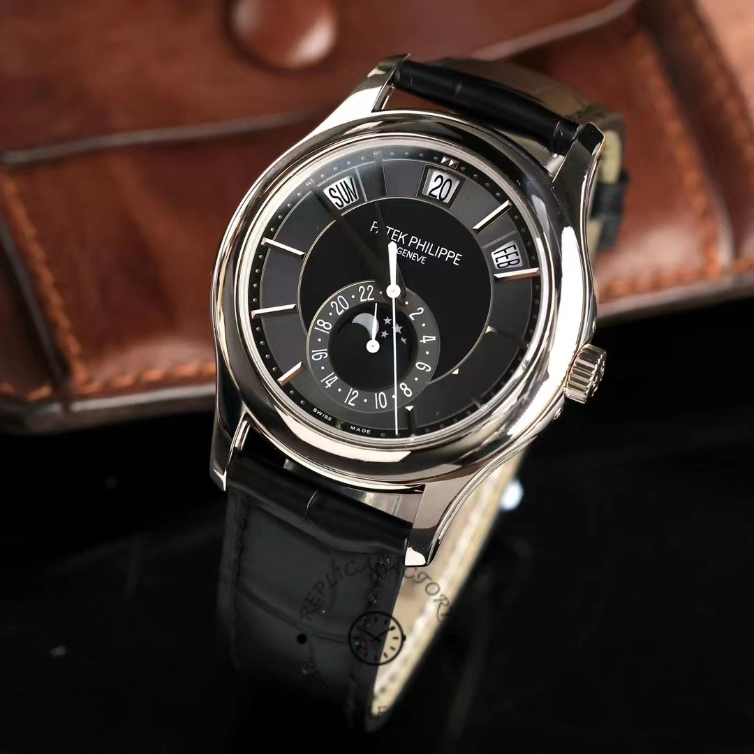 Replica Patek Philippe Complications Annual Calendar White Gold 5205G 010 40mm Mens Watch