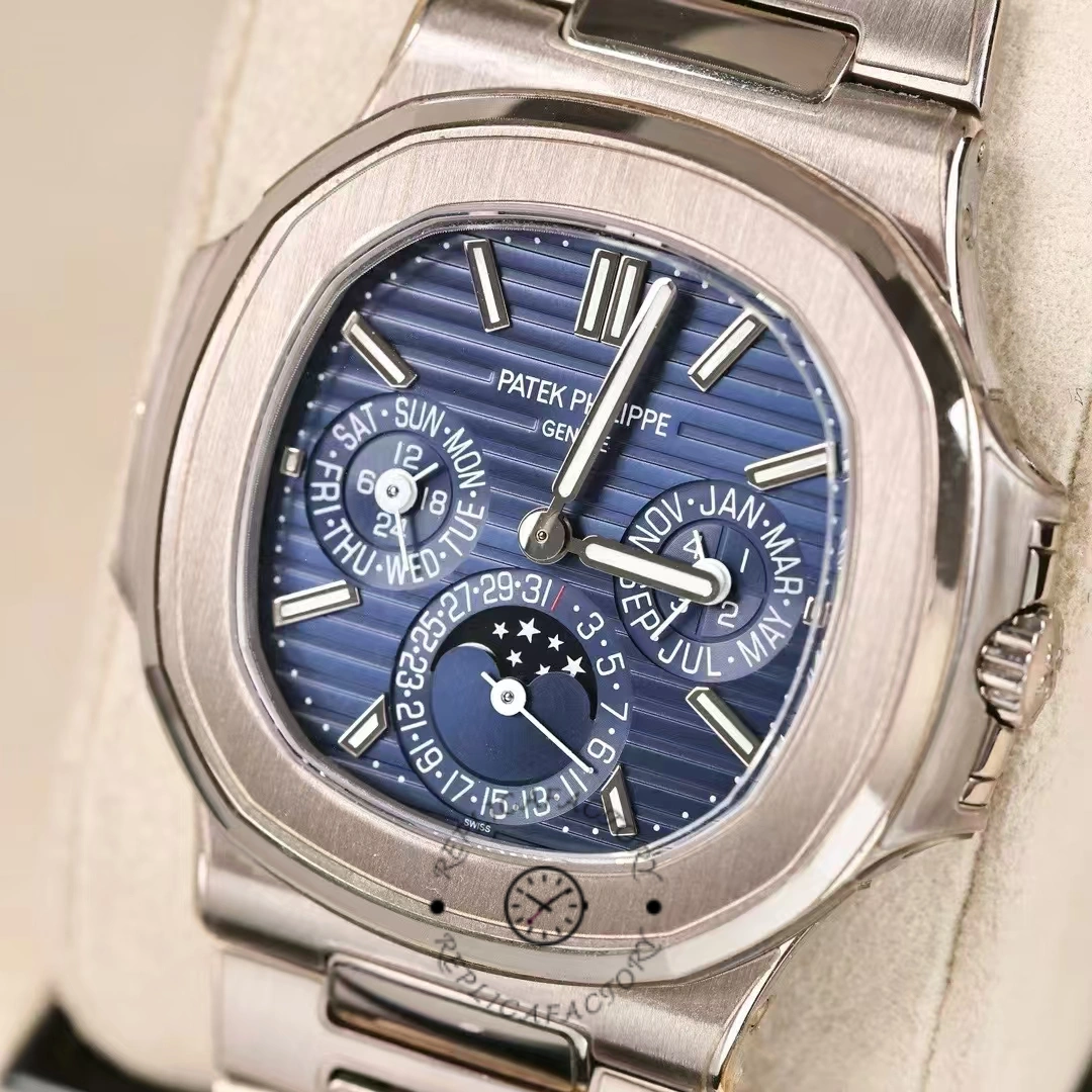 Patek Philippe Nautilus Perpetual Calendar White Gold Blue Dial 5740 1G 001