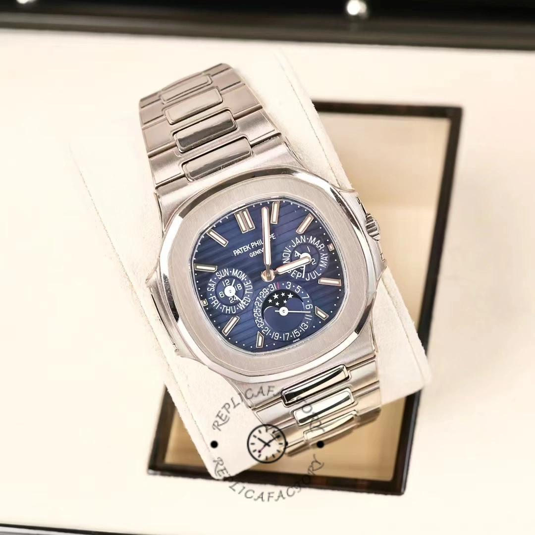Patek Philippe Nautilus Perpetual Calendar White Gold Blue Dial 5740 1G 001