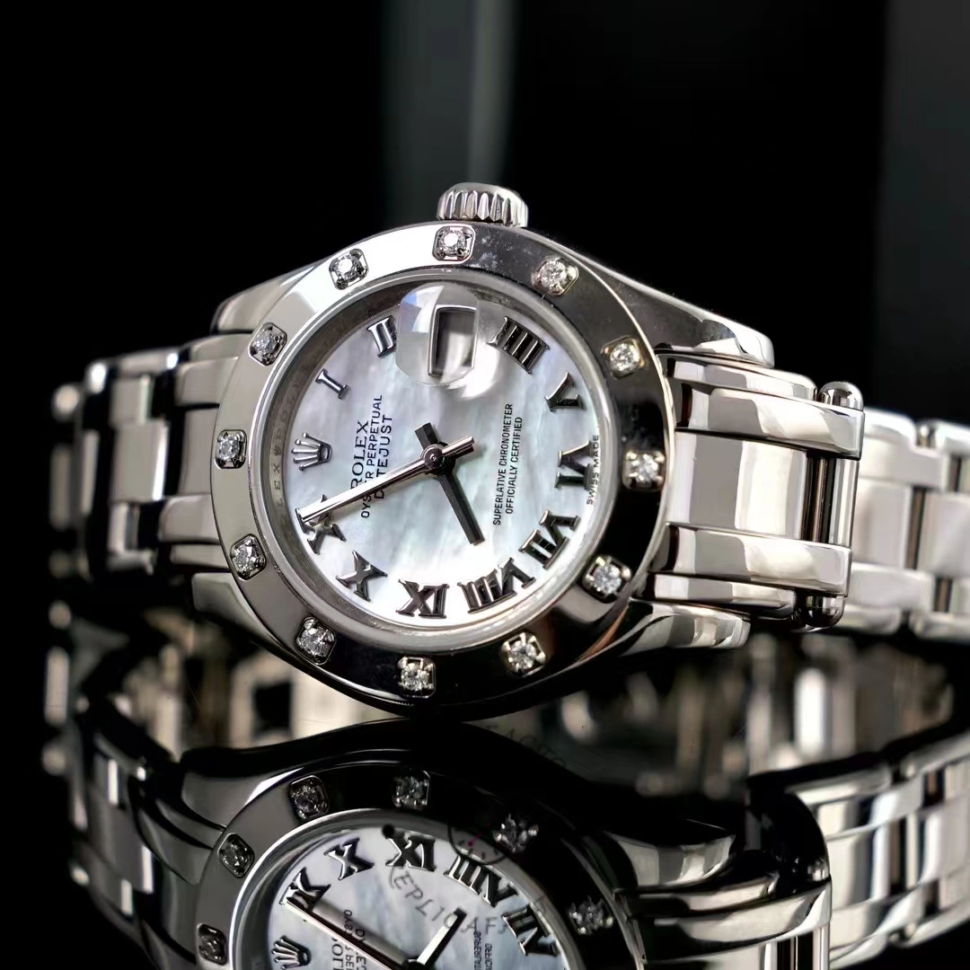 Rolex Pearlmaster 80319 MOP Roman Dial 29MM Lady Replica Watch