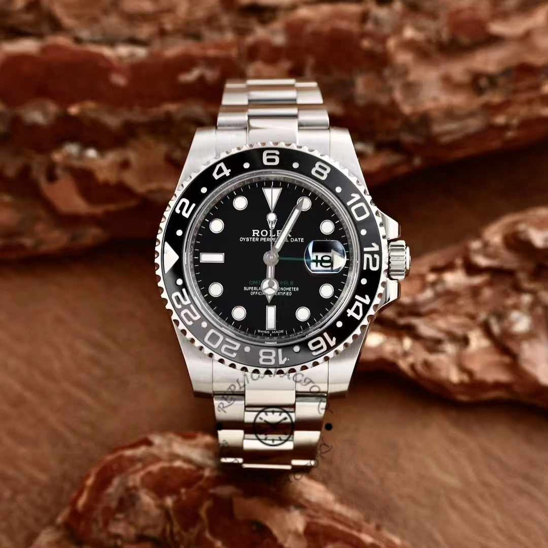 Rolex GMT-Master II 116710LN Black Dial Stainless steel case 40mm Mens Replica Watch