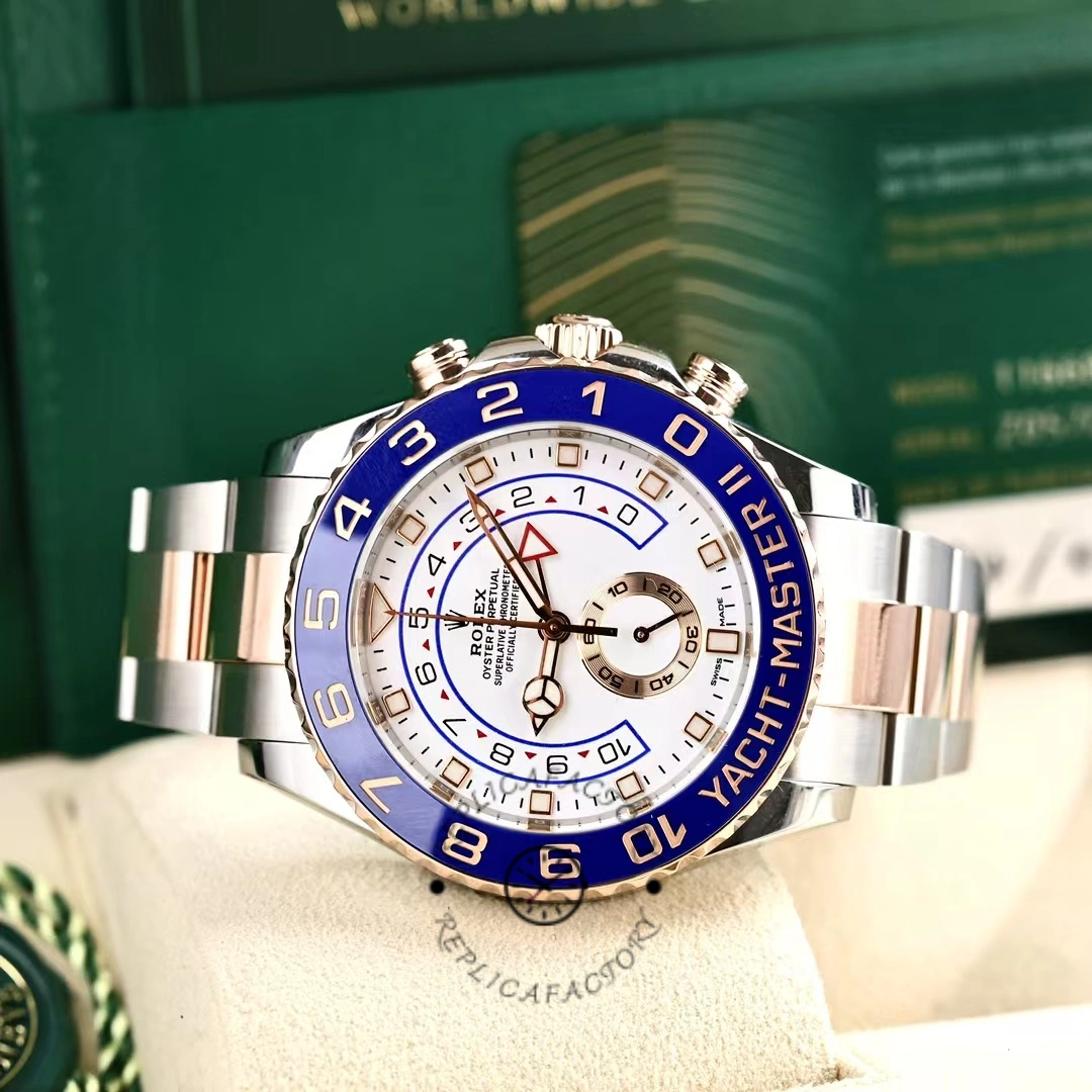 Rolex Yacht-Master II 116681 White dial 44mm Mens replica Watch