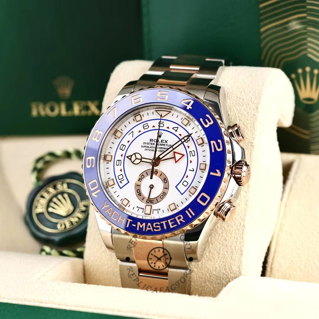 Rolex Yacht-Master II 116681 White dial 44mm Mens replica Watch