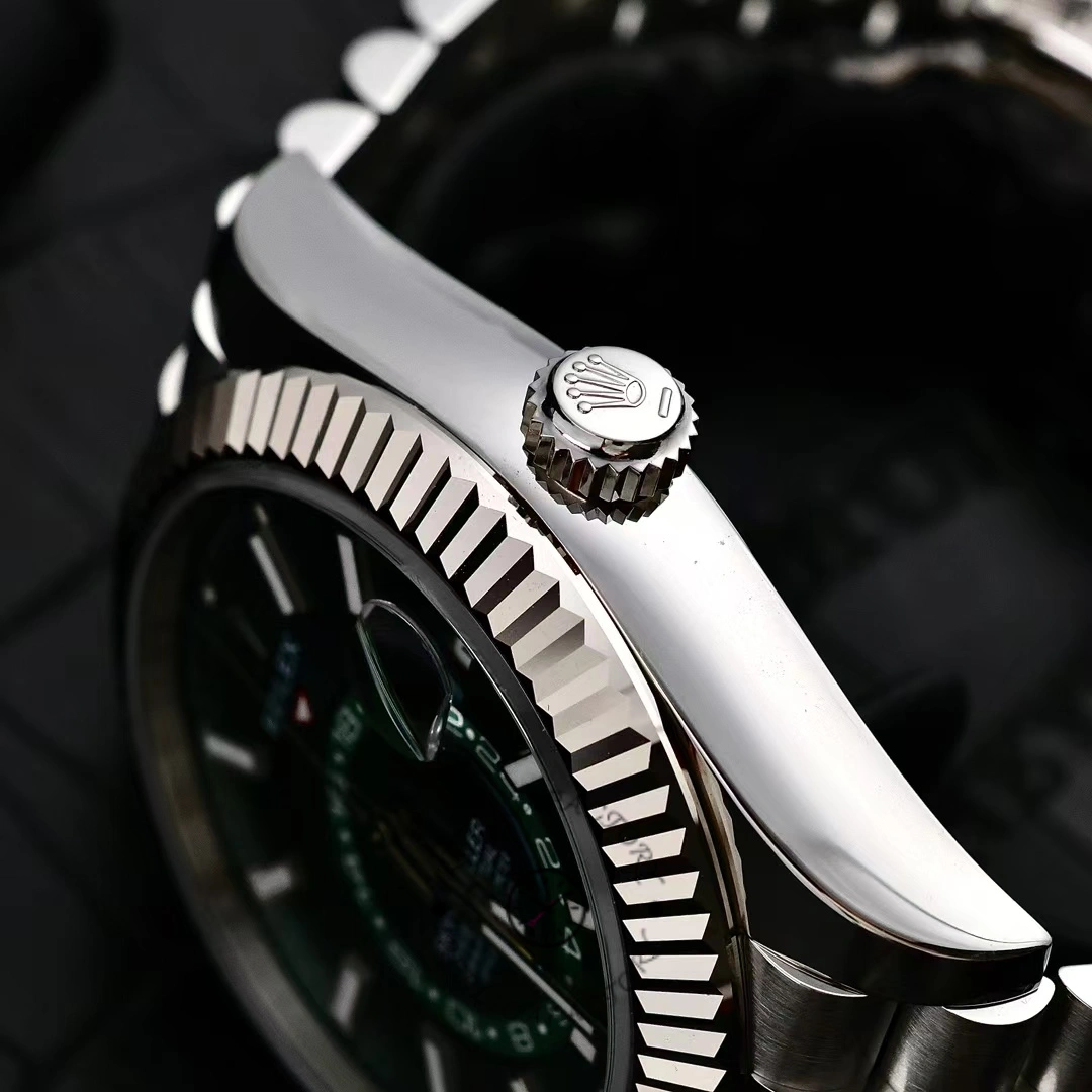 Rolex Sky Dweller 42 White Gold Fluted Bezel 336934 0002 Men's Watch