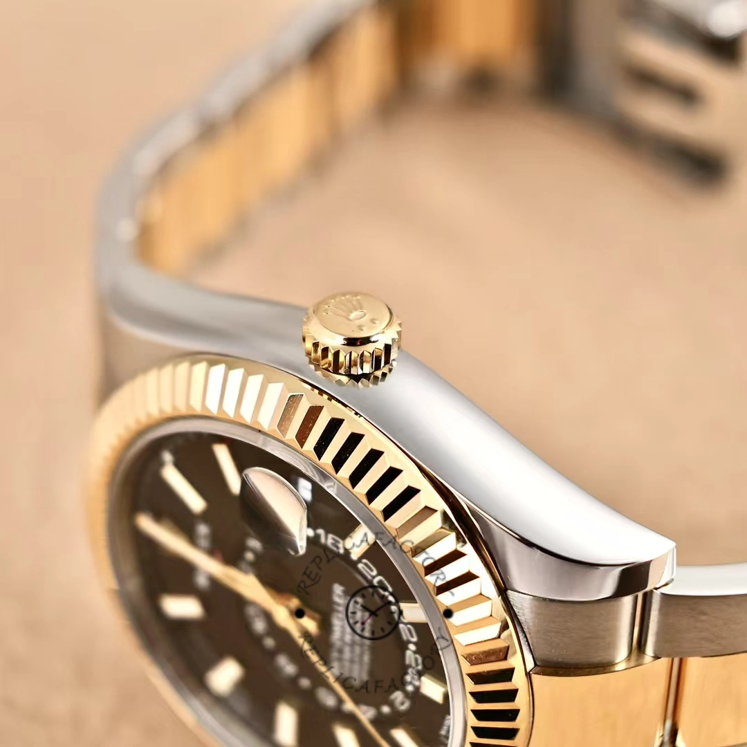 Rolex Sky-Dweller 326933 Black Dial Stainless Steel 42MM Mens Replica Watch