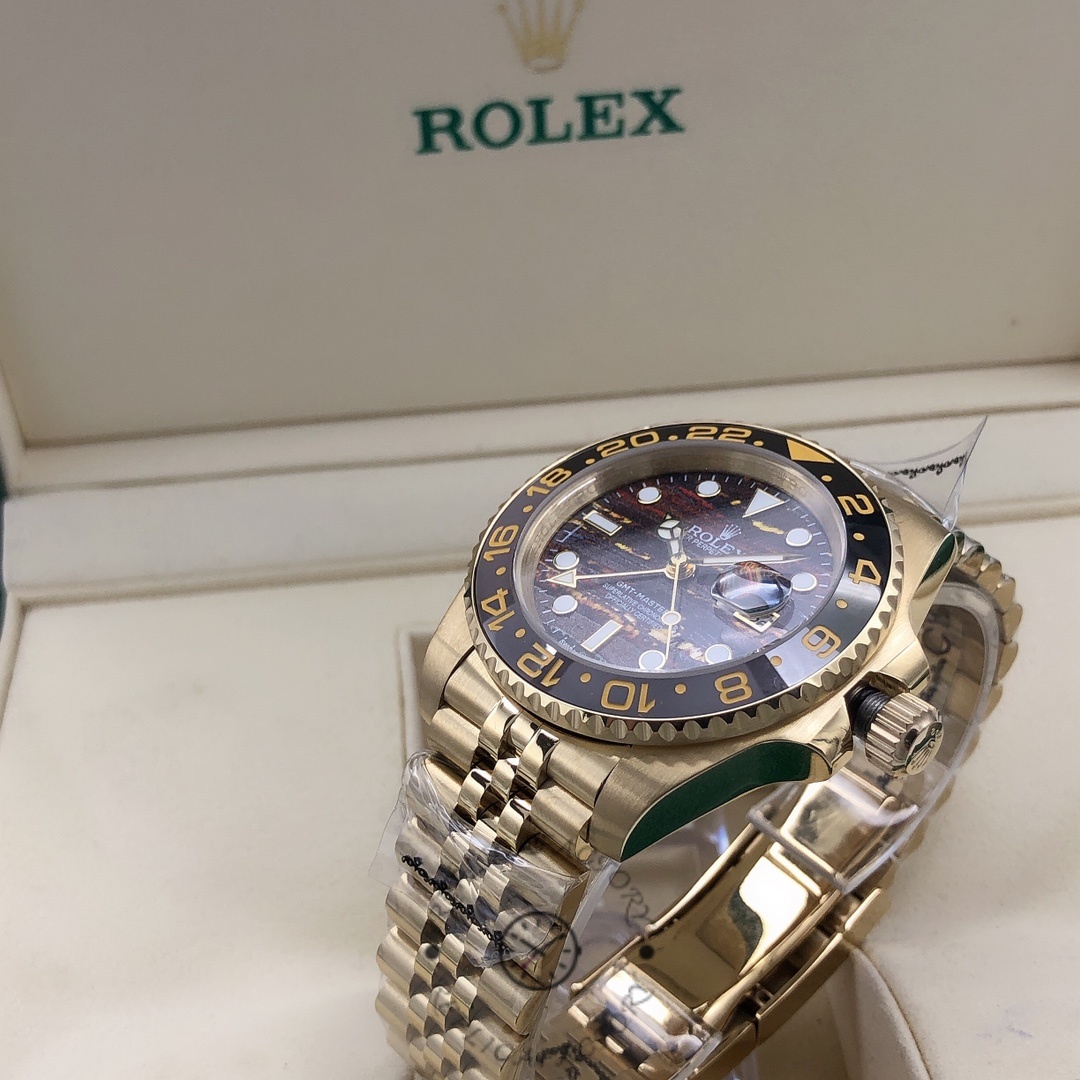 2025 Rolex GMT Master II 18 kt Yellow Gold m126718grnr 0002 40 mm Replica