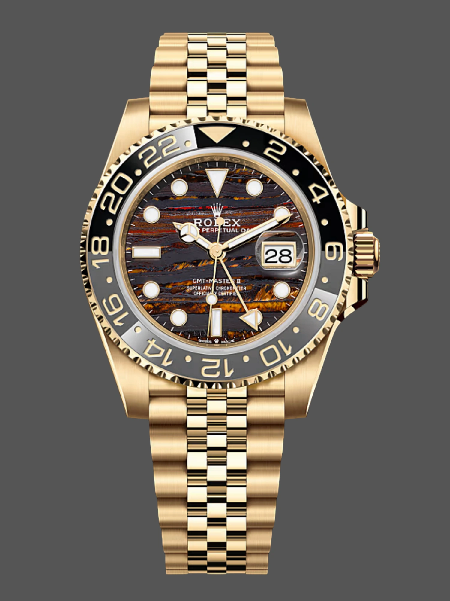2025 Rolex GMT Master II 18 kt Yellow Gold m126718grnr 0002 40 mm Replica