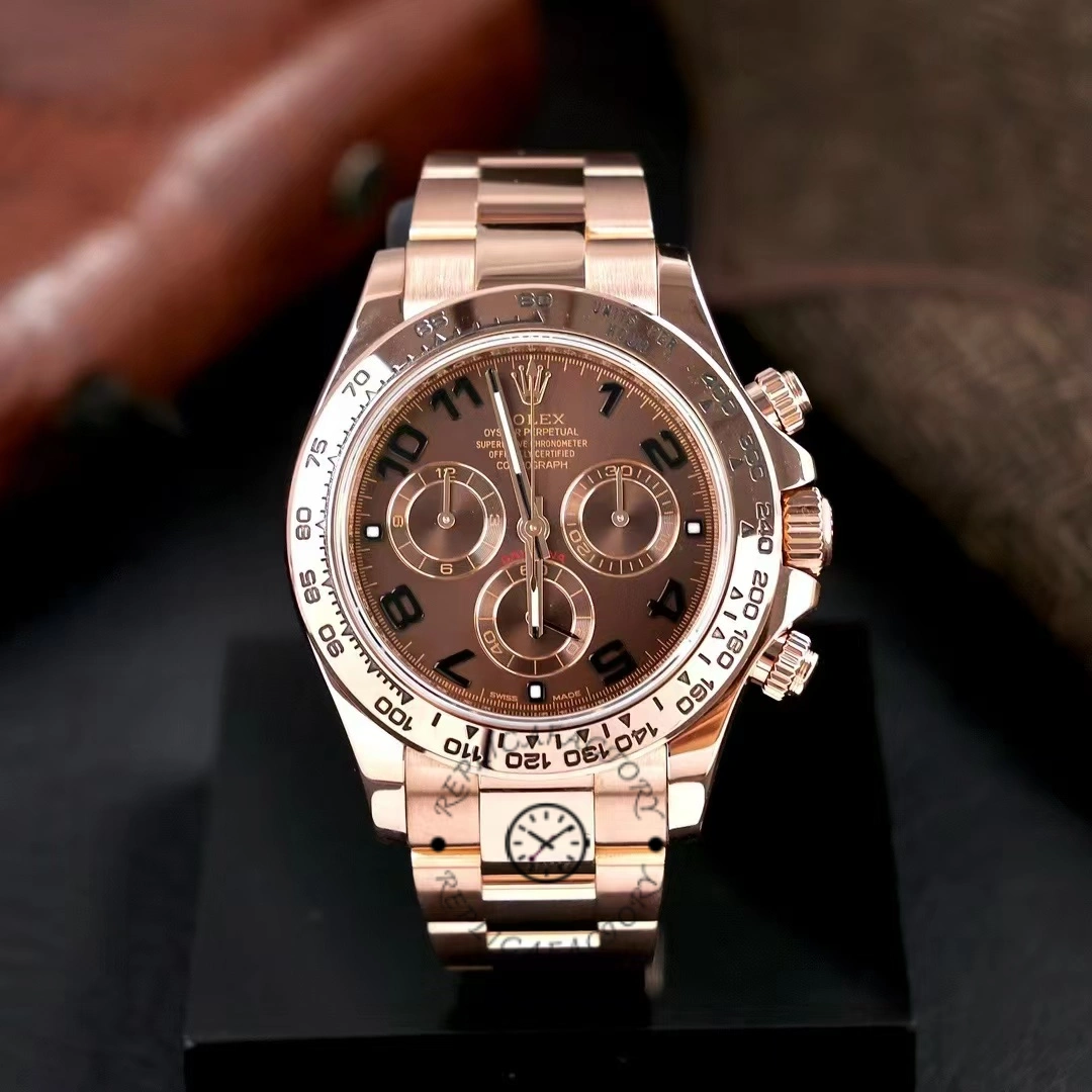 Rolex Daytona m116505 Everose Gold Brown Dial 40MM Mens Replica Watch