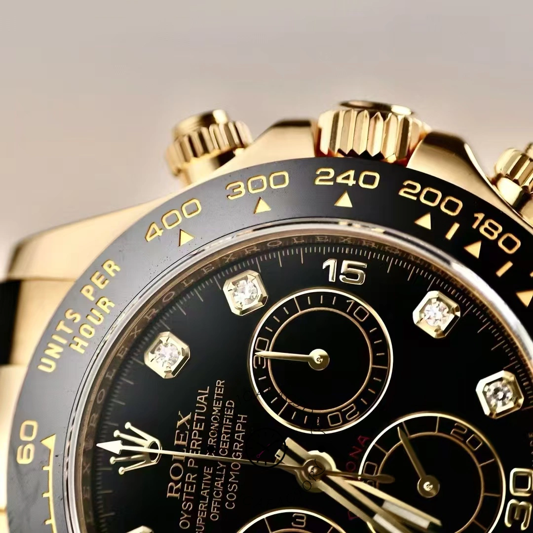 Rolex Daytona 116518LN Black Diamond Dial 40mm Mens Replica Watch