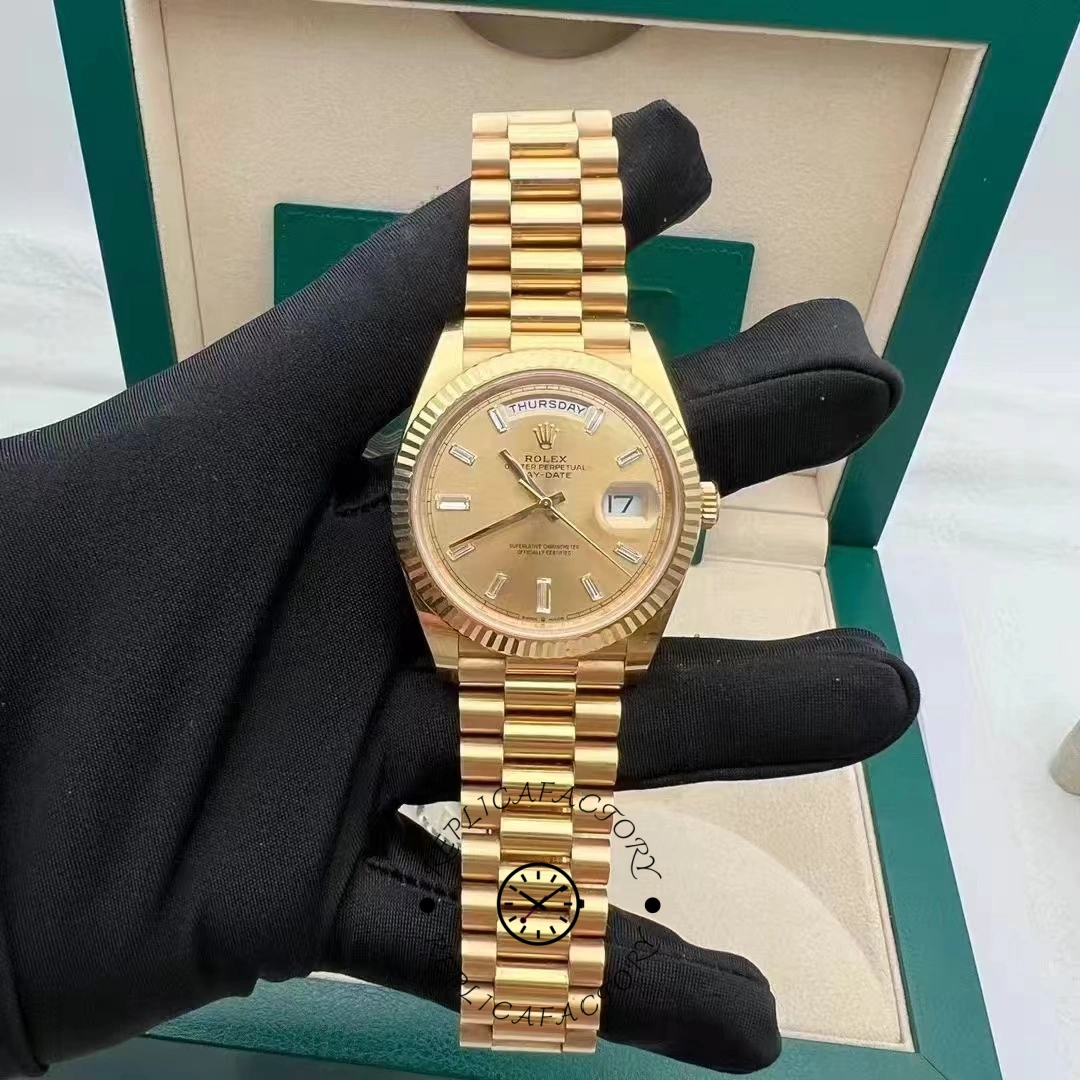Rolex Day Date 40 Yellow Gold Champagne Dial m228238 0005