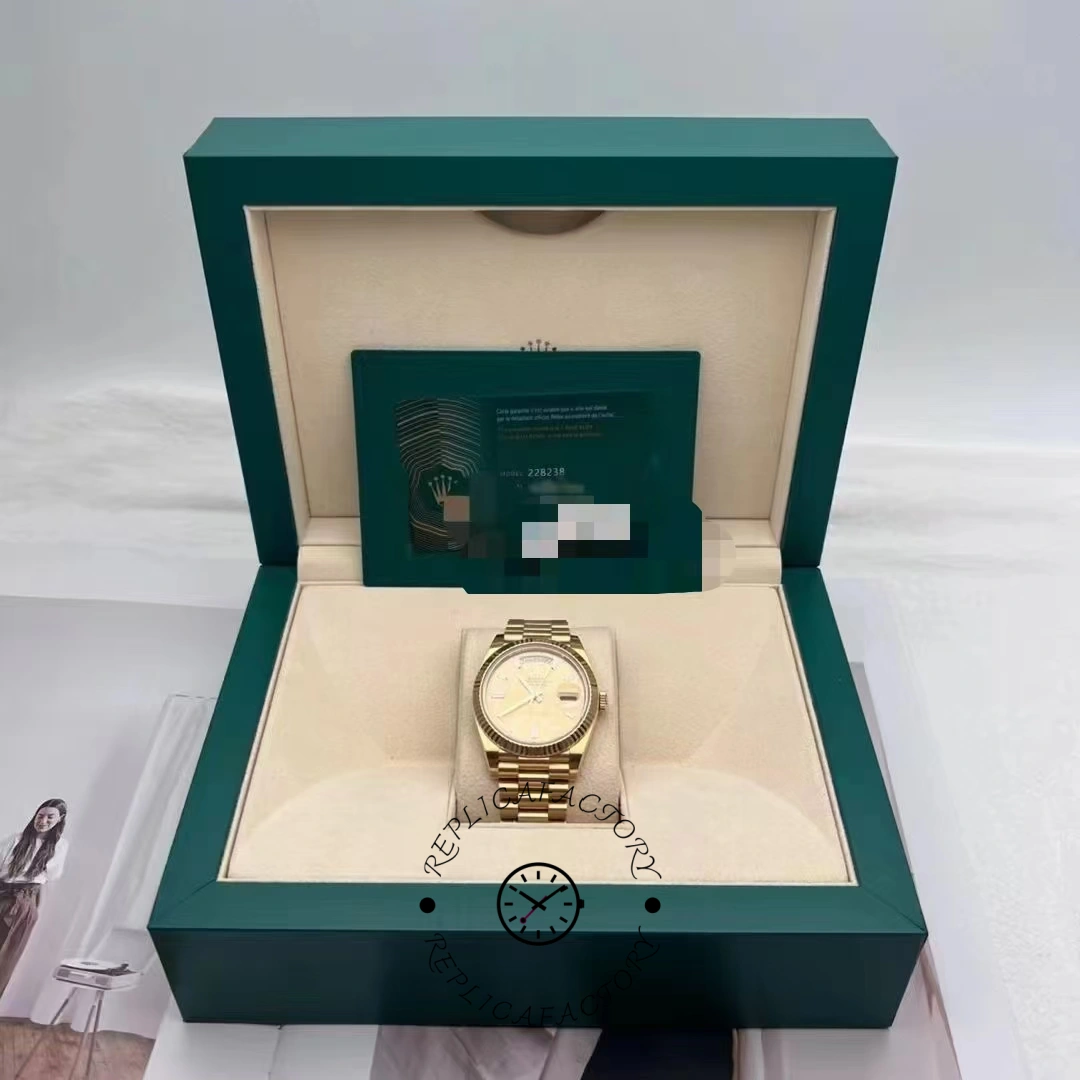 Rolex Day Date 40 Yellow Gold Champagne Dial m228238 0005