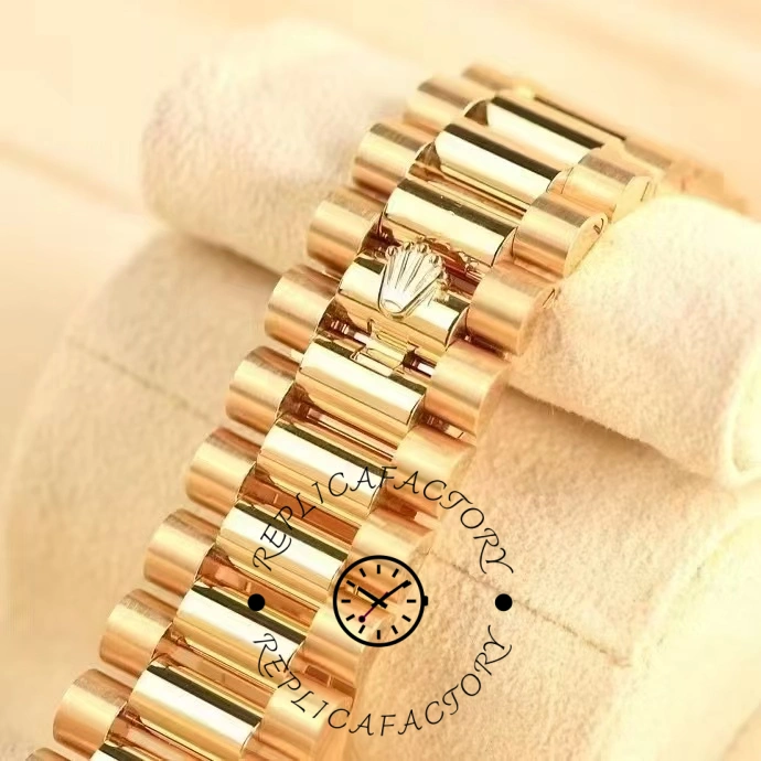 Rolex Day-Date 228398TBR Champagne Diamond Dial Diamond Bezel 40mm Mens Replica Watch