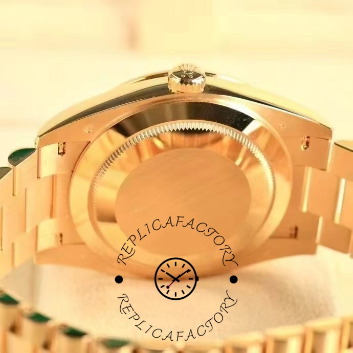 Rolex Day-Date 228398TBR Champagne Diamond Dial Diamond Bezel 40mm Mens Replica Watch