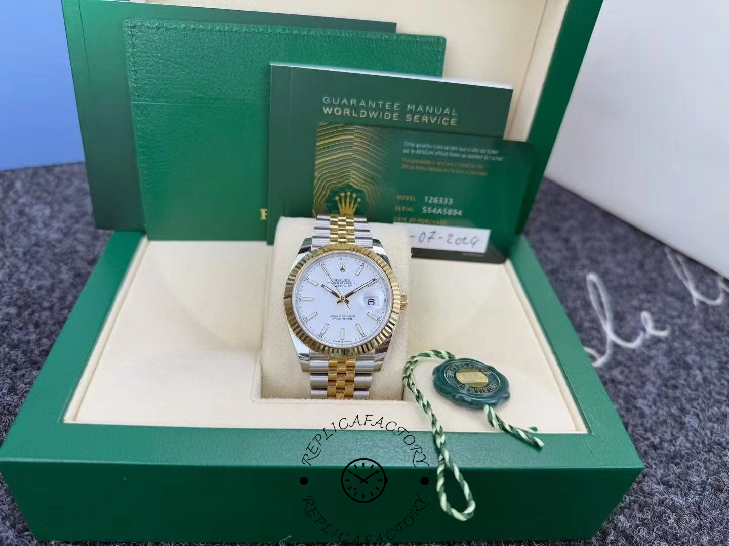 Rolex Datejust 126333 0016 replica watch real shot -2