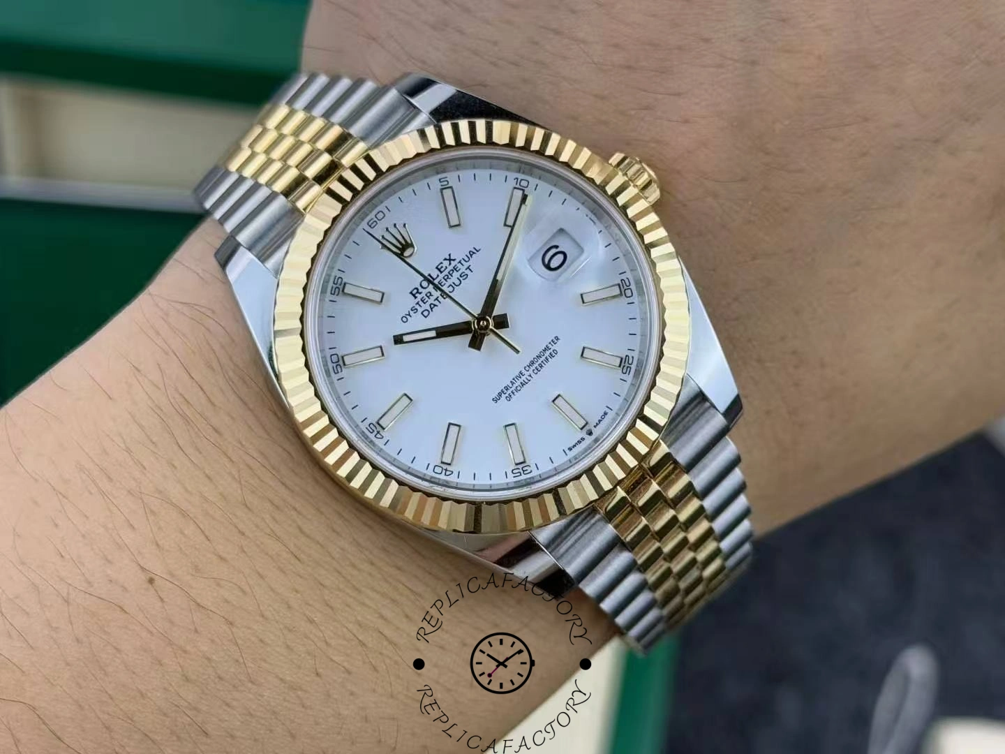 Rolex Datejust 126333 0016 replica watch real shot -5