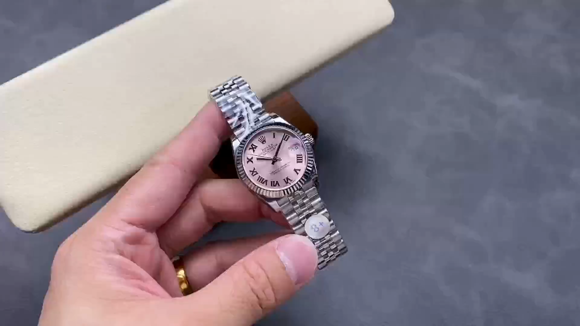 Rolex Datejust 279174 Stainless Steel Pink Roman Dial 28mm Lady Replica Watch