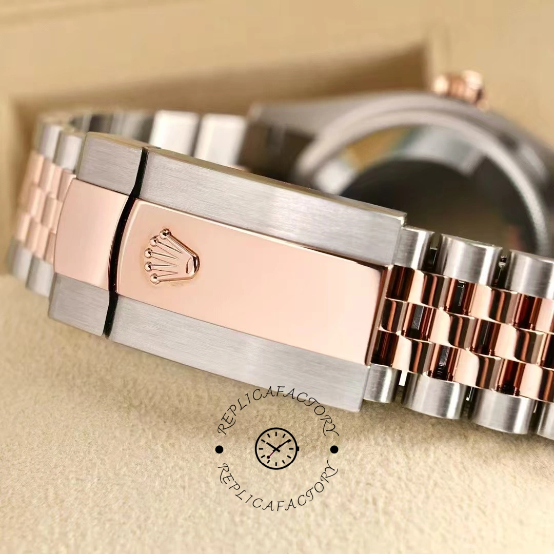 Rolex Datejust 36 Everose Gold Black Diamond Dial M126231 0019 Women's Watch