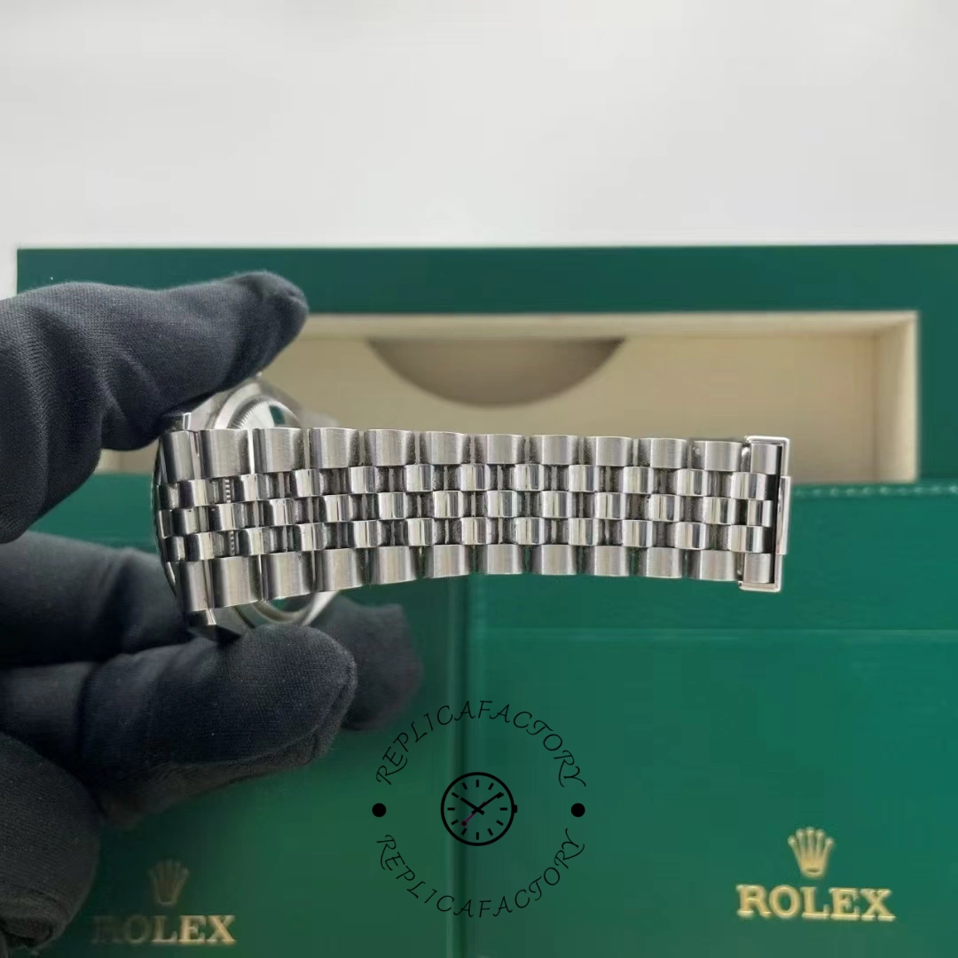 Rolex Datejust 126234 Olive Green Palm Motif Dial 36MM Unisex Replica Watch