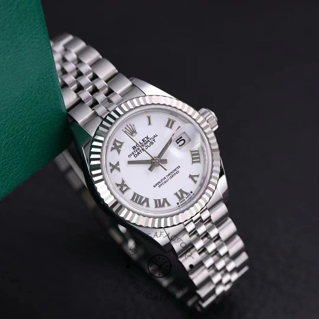Rolex Datejust 279174 Stainless Steel White Roman Numeral Dial 28mm Lady Replica Watch