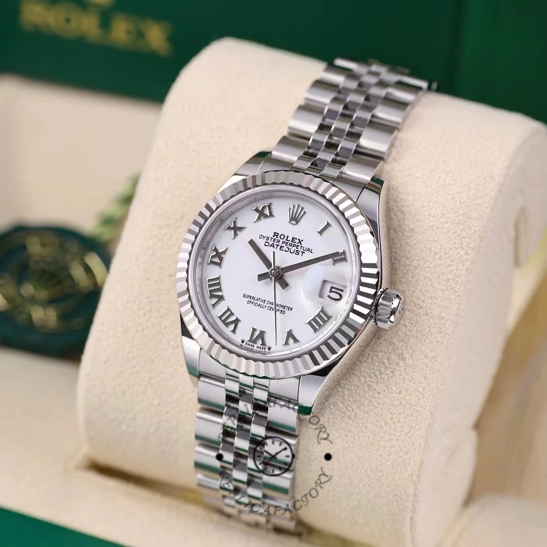 Rolex Datejust 279174 Stainless Steel White Roman Numeral Dial 28mm Lady Replica Watch
