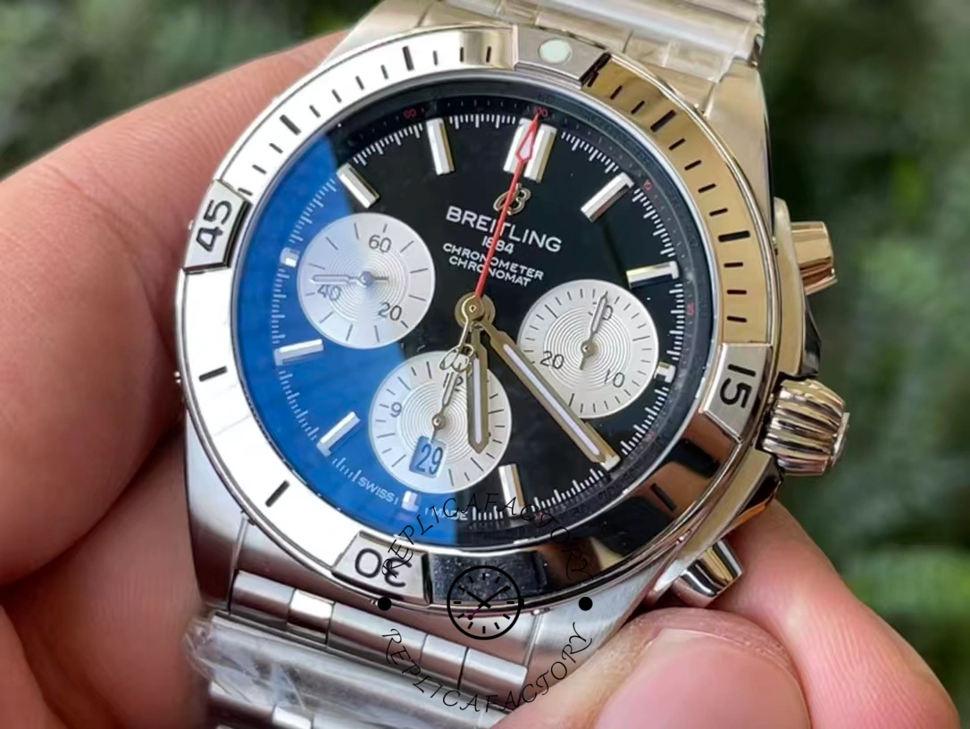 Breitling Chronomat B01 42 Black Dial AB0134101B1A1 Replica