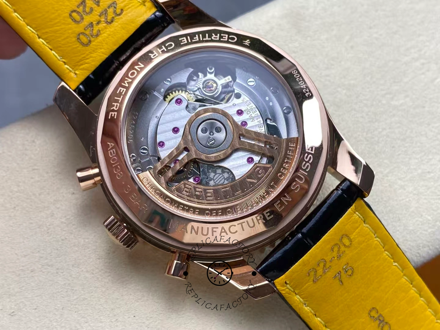 Breitling Navitimer B12 Chronograph RB0137241L1P1 41 Black Strap Replica