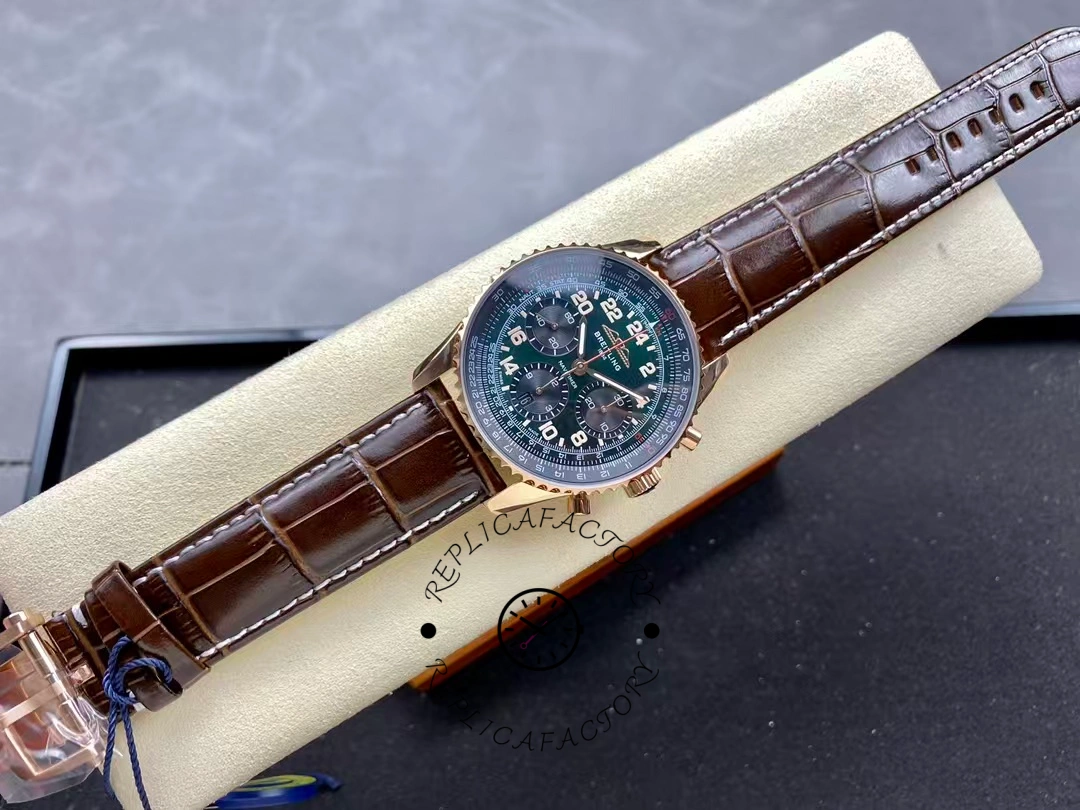 Breitling Navitimer B12 Chronograph 41 RB12302A1L1P1 Brown Strap Replica